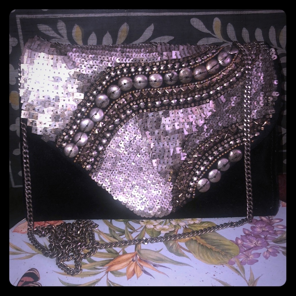Over the Shoulder Velvet Purse